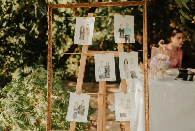 Live watercolor by Gabrielle — finished piece or creative process at an event in Montreal 8